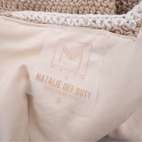 Maiyo x Natalie Off Duty Crochet One Piece Swimsuit Swimwear Influencer - Picture 5 of 5